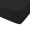 Prześcieradło 160x200 jersey z gumką w kolorze czarnym