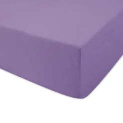 Prześcieradło 160x200 jersey z gumką w kolorze fioletowym