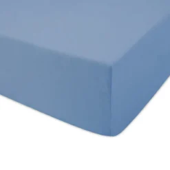 Prześcieradło 160x200 jersey z gumką w kolorze niebieskim