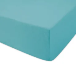 Prześcieradło 160x200 jersey z gumką w kolorze turkusowym