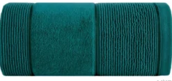 Ręcznik bawełniany ciemno turkusowy 70x140 Emma