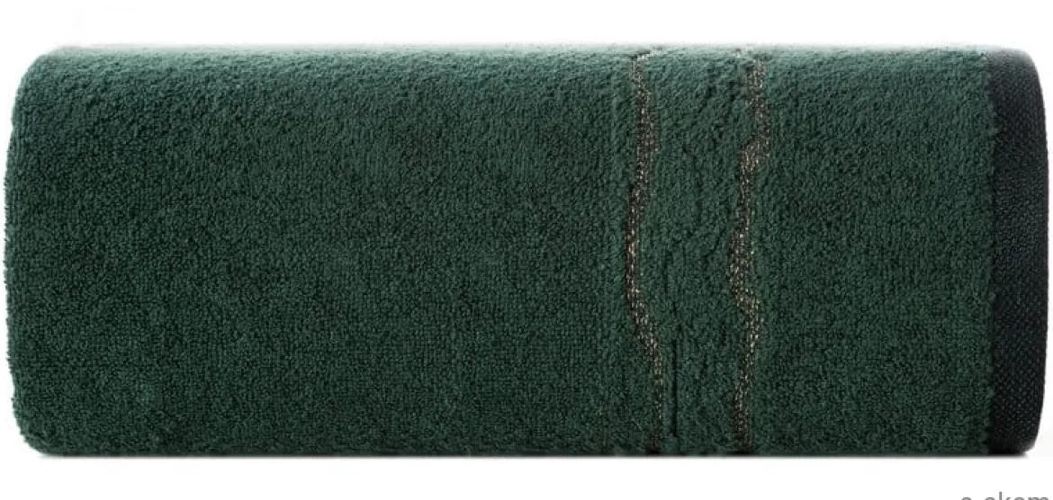 Ręcznik bawełniany ciemno zielony 50x90 Karin