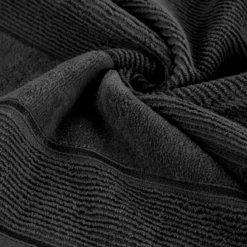 Ręcznik bawełniany czarny 30x50 Emma