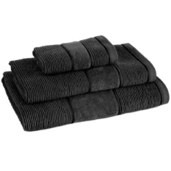 Ręcznik bawełniany czarny 70x140 Emma