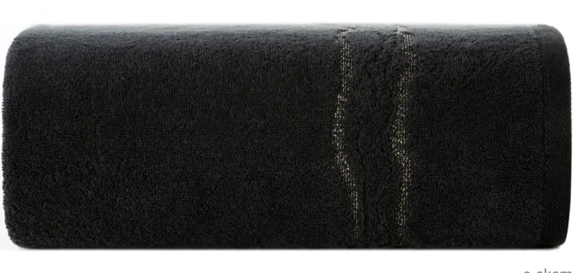 Ręcznik bawełniany czarny 70x140 Karin