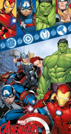 Ręcznik bawełniany dziecięcy licencyjny 70x140 Avengers