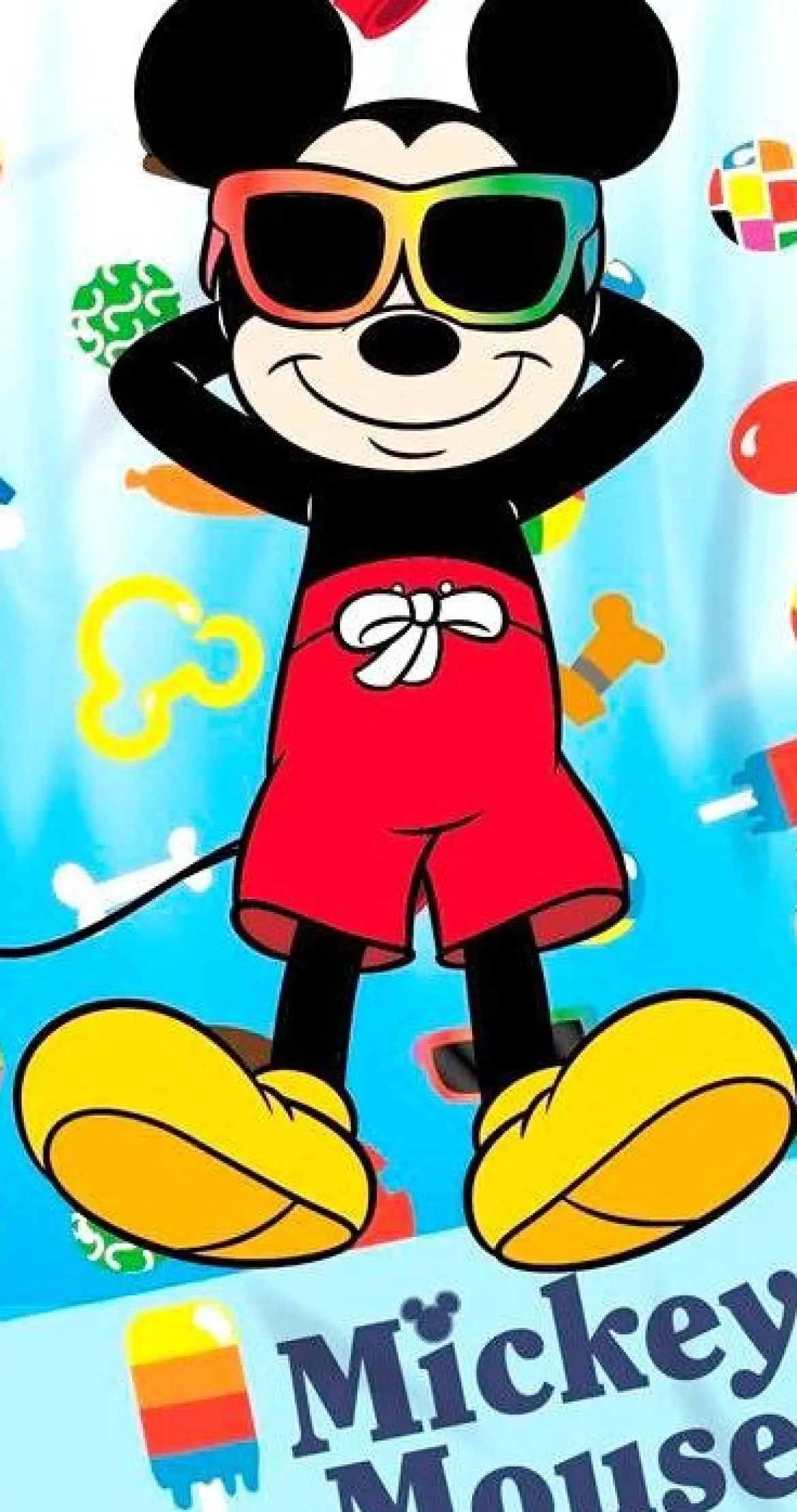 Ręcznik bawełniany dziecięcy licencyjny 70x140 Mickey Mouse
