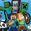 Ręcznik bawełniany dziecięcy licencyjny 70x140 Minecraft