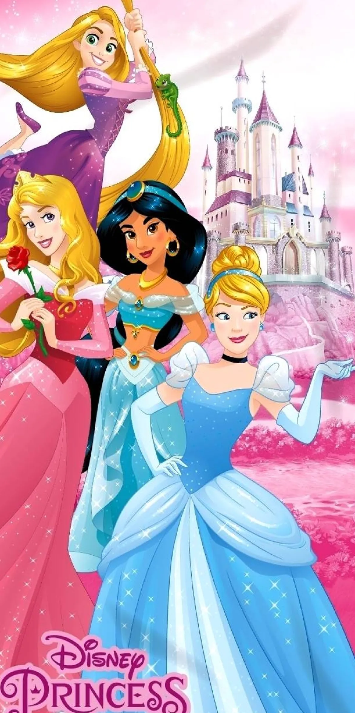 Ręcznik bawełniany dziecięcy licencyjny 70x140 Princess