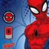 Ręcznik bawełniany dziecięcy licencyjny 70x140 Spider-Man
