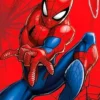 Ręcznik bawełniany dziecięcy licencyjny czerwony 70x140 Spider-Man