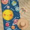 Ręcznik bawełniany dziecięcy plażowy 70x140 Układ Słoneczny