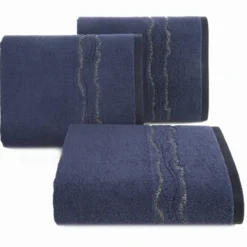Ręcznik bawełniany granatowy 70x140 Karin