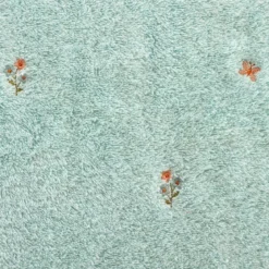 Ręcznik bawełniany miętowy 30x50 w kwiaty i motylki Bloom