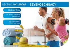 Ręcznik szybkoschnący 50x90 Amy żółty