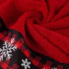 Ręcznik świąteczny czerwono czarny 70x140 Rudolf