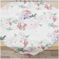 Serweta wodoodporna velvet 85x85 Peonia