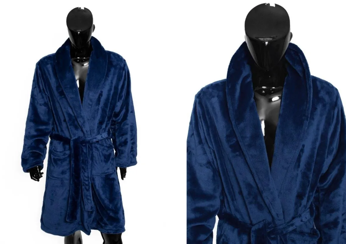 Szlafrok Męski granatowy Rozmiar XL