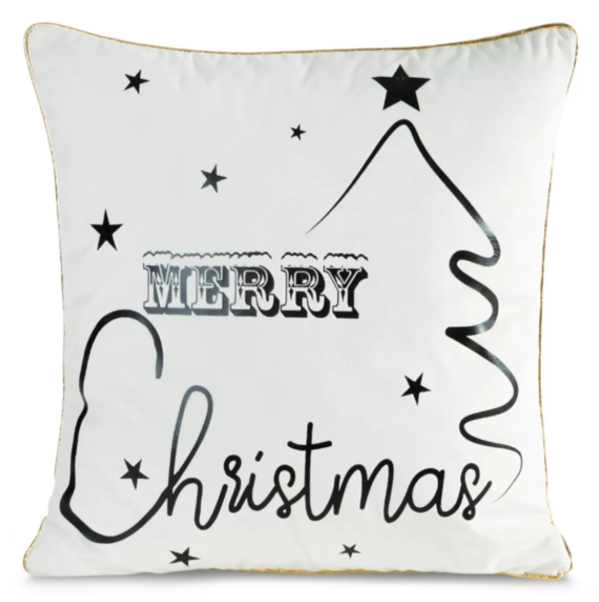 Świąteczna poszewka dekoracyjna biała 45x45 Merry Christmas