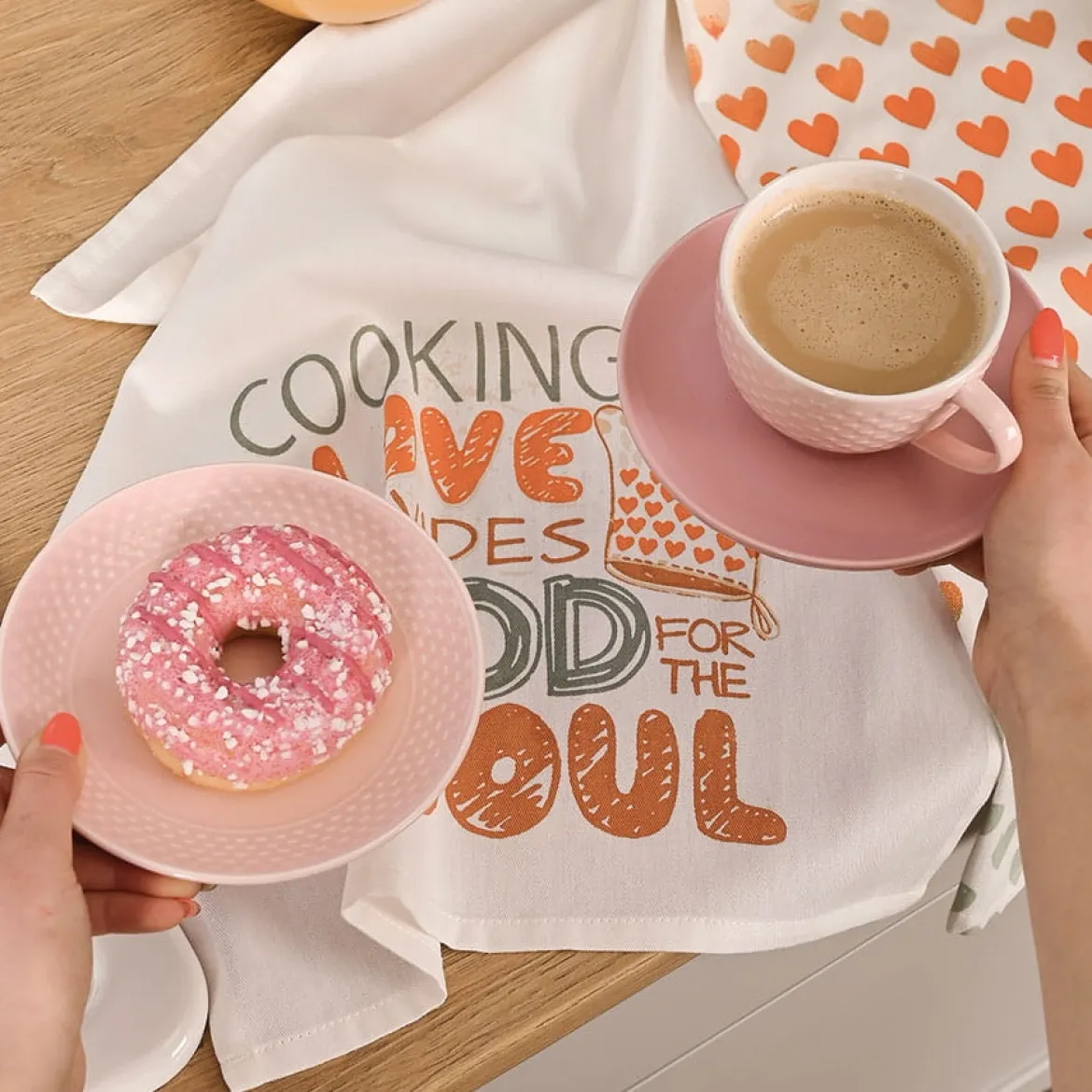 Zestaw ściereczek kuchennych 40x60 Love Food Soul